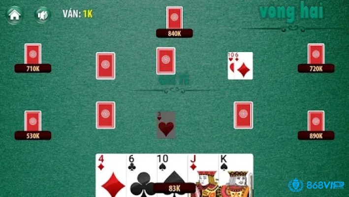 4 vòng đầu tiên cho phép người chơi được nhận 6 lá