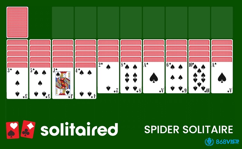 Spider Solitaire mang đến cho người chơi không gian chơi bài cực thoải mái