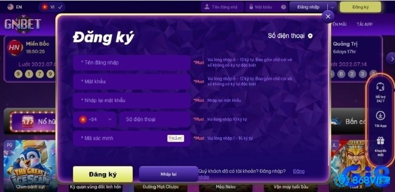 Đăng nhập Gnbet ngay tận hưởng kho trò chơi giải trí đa dạng