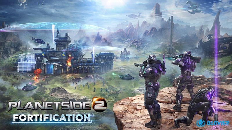 PlanetSide 2 là game FPS quy mô lớn, nơi hàng trăm người chơi tham gia chiến đấu giữa ba phe phái