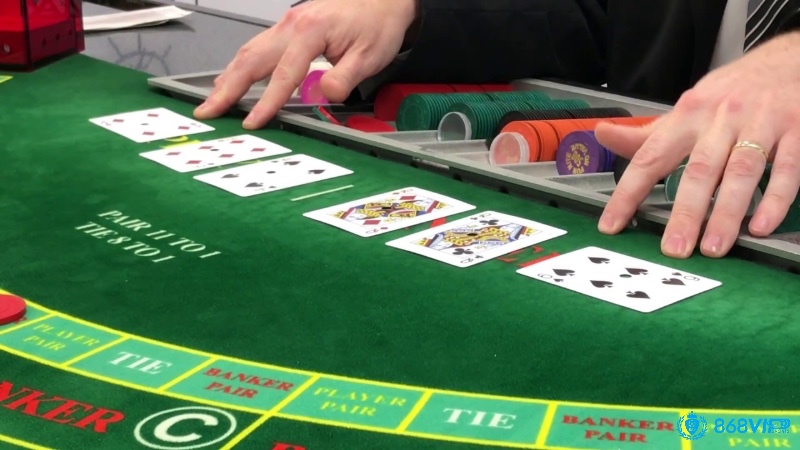 Các kiểu cược cơ bản trong Baccarat: Player, Banker và Tie, kèm tỷ lệ trả thưởng cụ thể – từ an toàn đến rủi ro cao