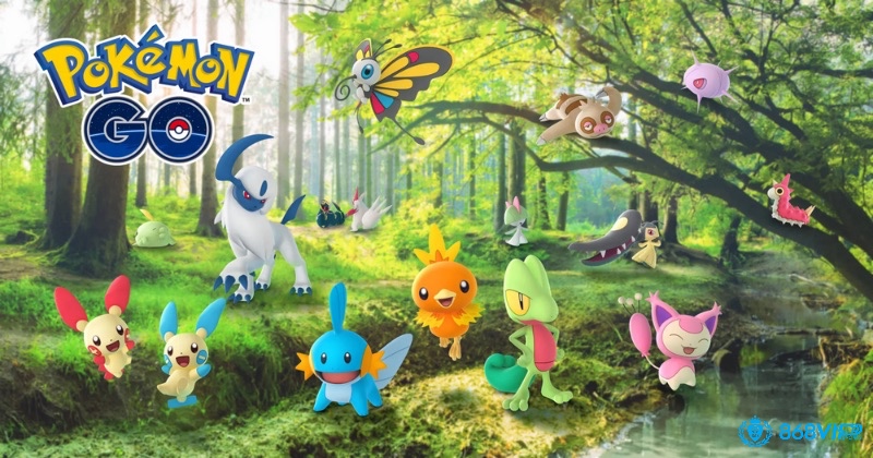 Giao diện Pokemon GO 2025 với chế độ AR+ nâng cấp, cho phép người chơi bắt Pokemon ngoài đời thực và tham gia sự kiện toàn cầu