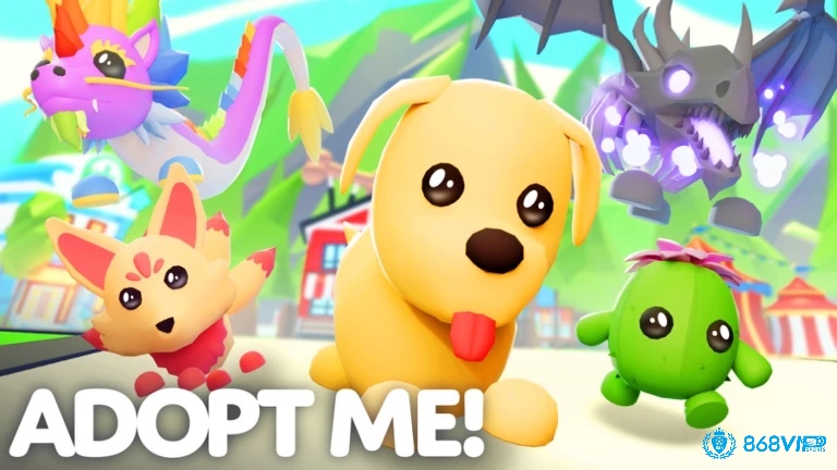 Người chơi chăm sóc thú cưng và xây dựng nhà cửa trong Adopt Me!, tựa game Roblox đông người chơi nhất
