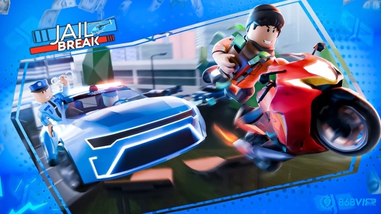 Người chơi nhập vai cảnh sát hoặc tội phạm trong Jailbreak, game hành động hấp dẫn trên Roblox