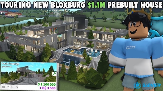 Người chơi tự do thiết kế nhà cửa và trải nghiệm đời sống trong Bloxburg, game mô phỏng được yêu thích trên Roblox