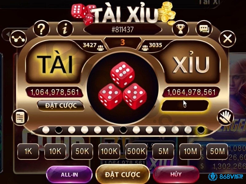 16 điểm - Tổng điểm được tính theo quy định trong tài xỉu