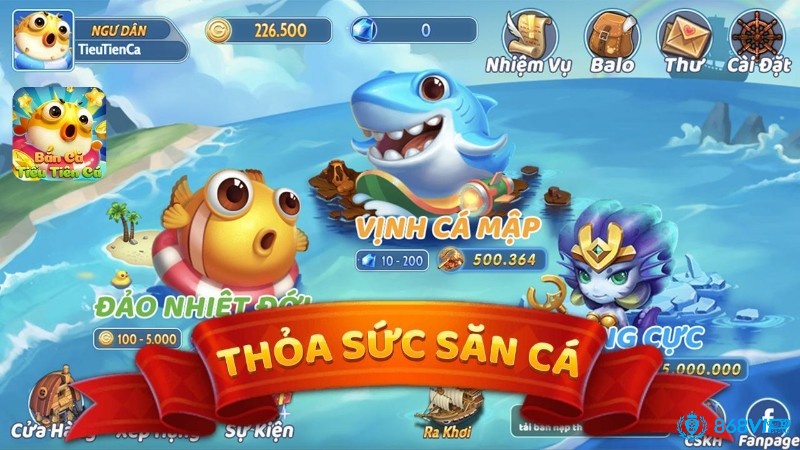 Bắn cá Tiểu Tiên Cá mang đến đa dạng phòng chơi phù hợp với nhiều đối tượng