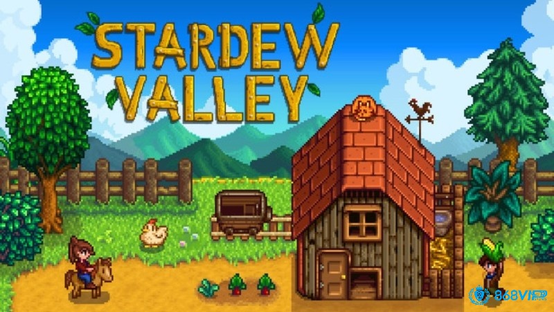 Giao diện vùng quê đầy màu sắc và sinh động trong Stardew Valley