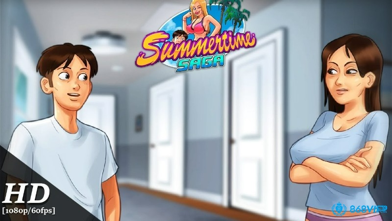 Summertime Saga nổi bật với gameplay quản lý kết hợp tình huống đời sống