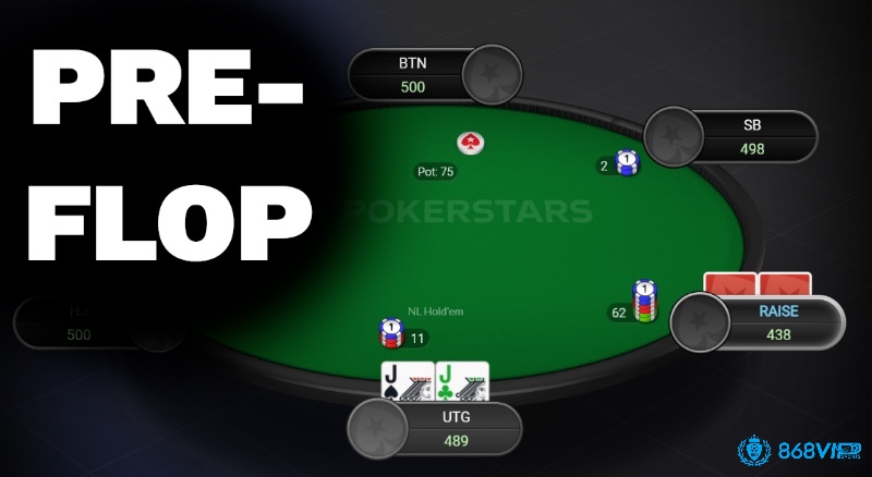 Những hành động cơ bản trong Preflop quyết định hướng đi của ván bài.
