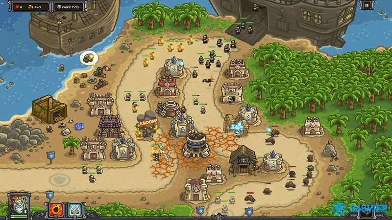 Kingdom Rush series khẳng định tên tuổi nhờ lối chơi thủ thành chiến thuật, góp mặt trong top game offline hay nhất cho Android.