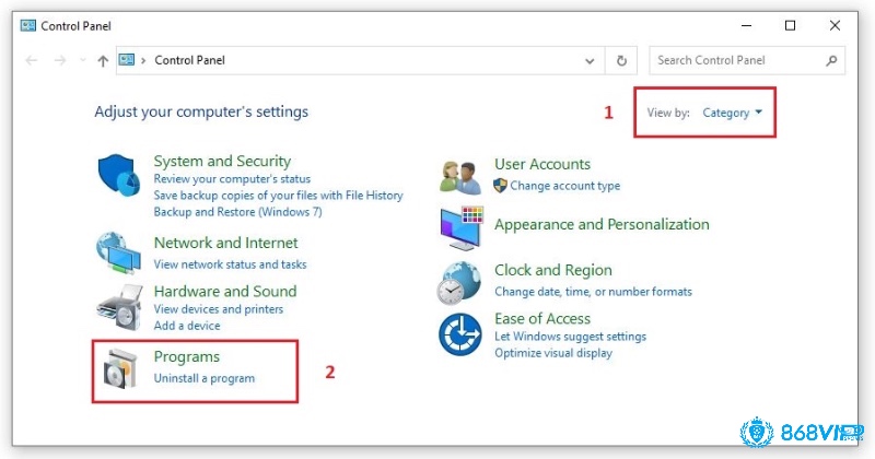 Phương pháp cách xoá game trên PC truyền thống qua Control Panel vẫn hữu dụng để gỡ các game hoặc phần mềm cũ.