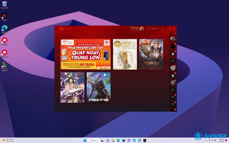 Người dùng Garena có thể áp dụng cách xóa game trên PC trực tiếp từ giao diện ứng dụng chỉ bằng một thao tác đơn giản.