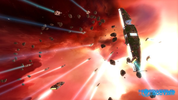 Homeworld Remastered Collection có cốt truyện kể về hành trình tìm kiếm vùng đất mới ngoài không gian của gia tộc Kushan