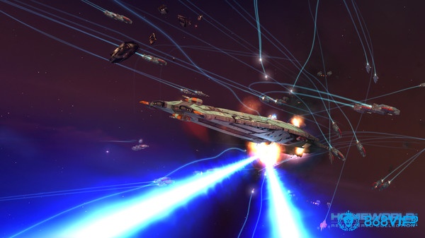 Game Homeworld Remastered Collection có đồ họa đẹp mắt và ấn tượng cho không gian vũ trụ