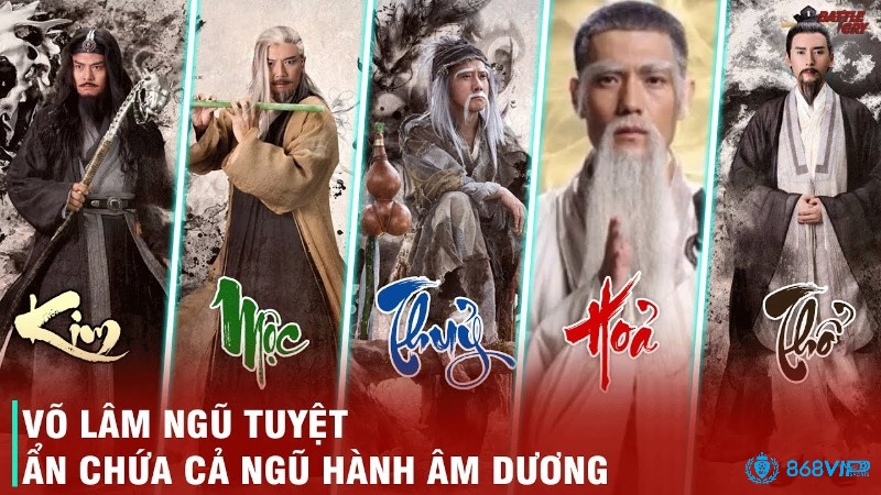 Thiên Hạ Ngũ Tuyệt mang hơi thở võ hiệp cổ điển kết hợp chiến thuật chiều sâu, hấp dẫn người chơi từ cái nhìn đầu tiên