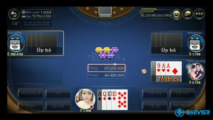 Sảnh chính, bàn chơi, hệ thống chip và tính năng tương tác nổi bật trong Xì Tố ZingPlay android.