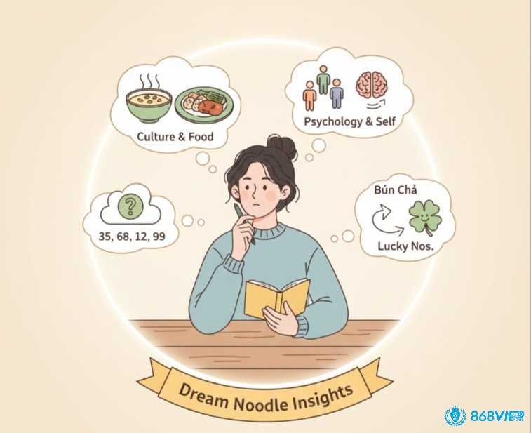 Người phụ nữ suy ngẫm về ý nghĩa văn hóa, tâm lý và con số may mắn ẩn sau giấc mơ về bún phở