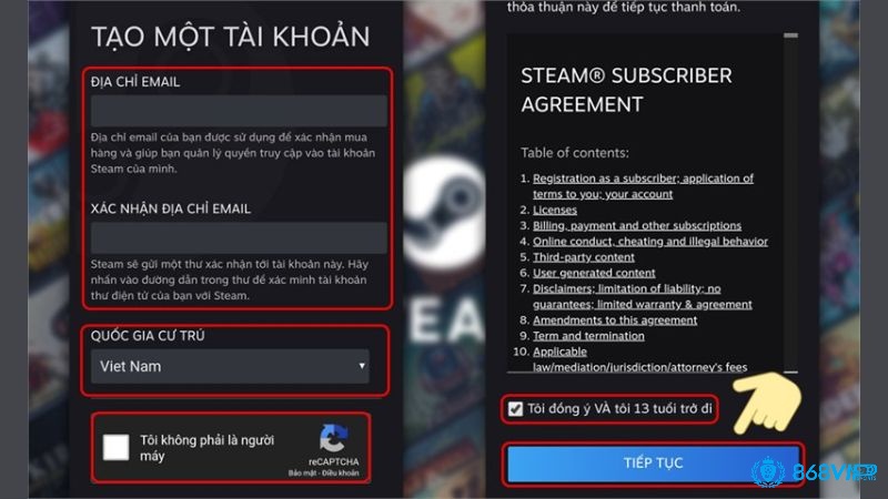 Tạo tài khoản Steam và thêm phương thức thanh toán để tải The Forest an toàn