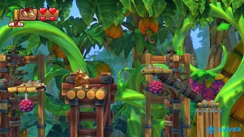 Game Donkey Kong Country: Tropical Freeze nổi bật với đồ họa tươi sáng và chi tiết