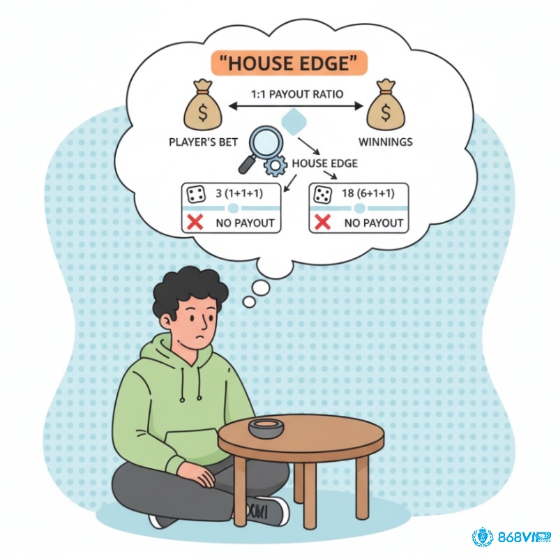 Người chơi tài xỉu chẵn lẻ phân tích "house edge" của nhà cái để hiểu rõ lợi nhuận và tránh chủ quan