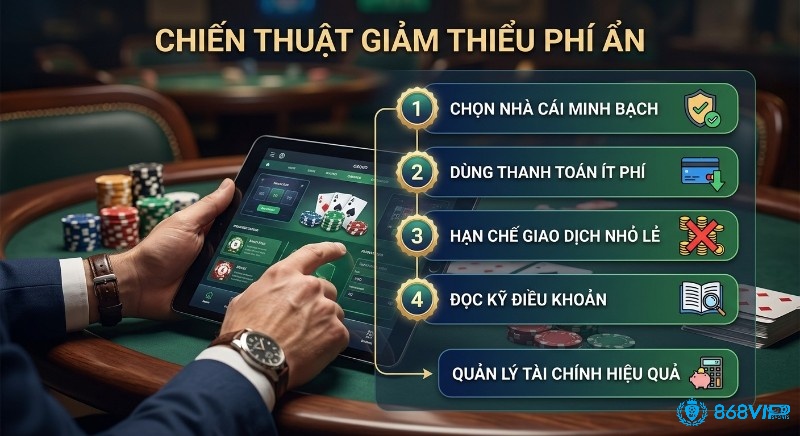 Checklist 4 bước chiến thuật giảm thiểu phí ẩn và lời khuyên quản lý tài chính hiệu quả để chơi thông minh