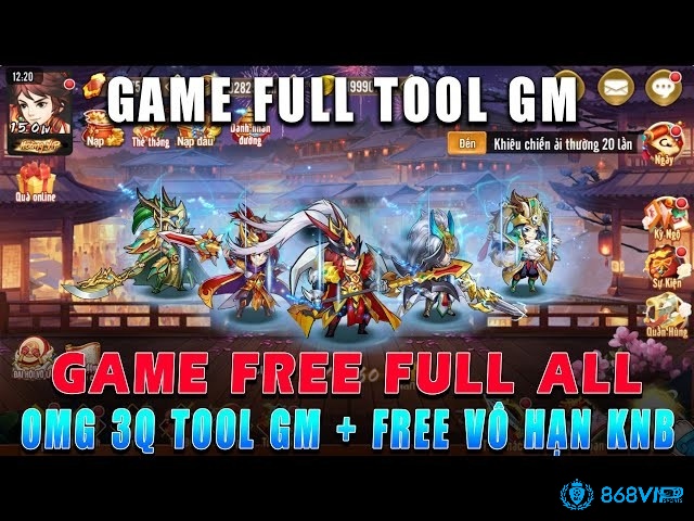 OMG 3Q lậu cho phép bạn trải nghiệm các vị tướng miễn phí nhiều hơn so với bản gốc của game