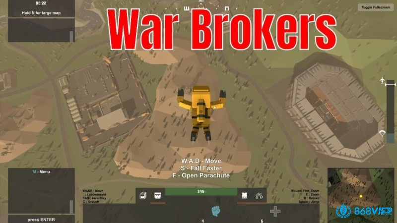War Brokers là game bắn súng trên trình duyệt có phương tiện chiến đấu và nhiều chế độ hấp dẫn