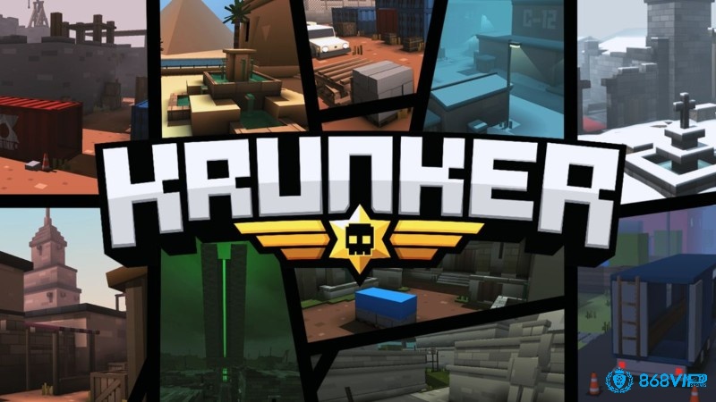 Krunker.io với đồ họa pixel và lối chơi đấu súng tốc độ cao trên trình duyệt