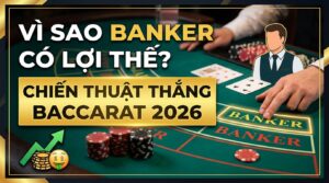 Vì sao Banker có lợi thế? Chiến thuật thắng Baccarat uy tín 2026